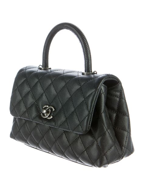 chanel coco handle lizard|Chanel coco handle.